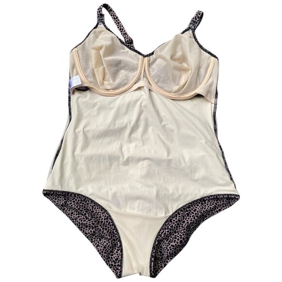 Fantasie Madagascar Underwire One piece Swimsuit twist front slimming US 40E - Picture 13 of 16